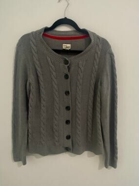 Vintage 90’s GH Bass & Company 100% Cotton Chunky Knit Gray Sweater-M